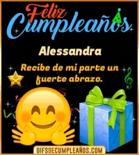 GIF Feliz Cumpleaños gif Alessandra